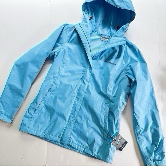 Columbia Omni Shield Rain Jacket Blue - Picture 1 of 4
